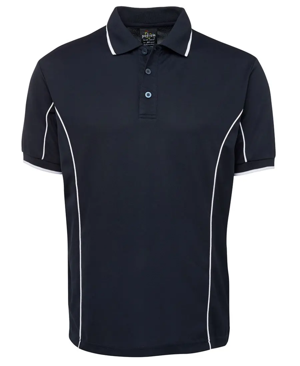 Picture of JB's Wear, Podium S/S Piping Polo- Navy/White Size XS